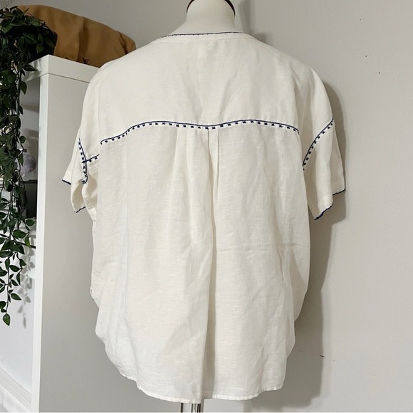 Anthropologie Intropia Needlepoint‎ Embroidered Fruit Blouse Size Small - Picture 7 of 12